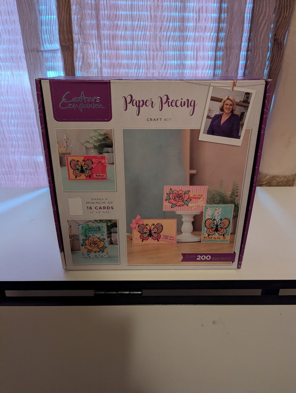 NEW Crafters Companion Paper Piecing Craft Kit - Pink Accent,# 50 200 Pcs